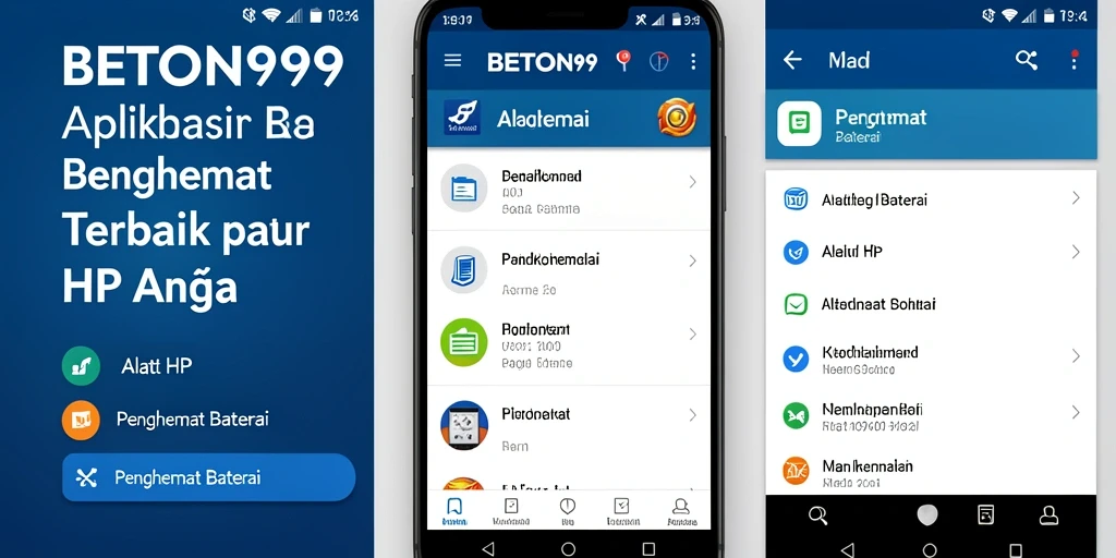 Tampilan antarmuka BETON999 untuk pengelolaan baterai yang efektif.