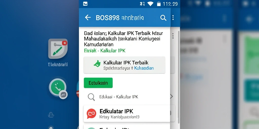 Tampilan antarmuka BOS898 yang intuitif dan efisien dalam menghitung IPK.