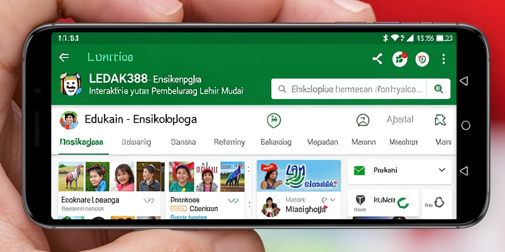 Antarmuka aplikasi LEDAK388 yang informatif dan mudah digunakan.