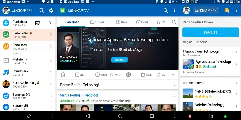 Tampilan antarmuka pengguna LENGKAP777 yang modern dan intuitif.