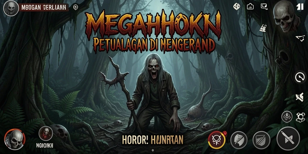 Antarmuka menyeramkan di hutan terlarang saat menjelajahi misteri.