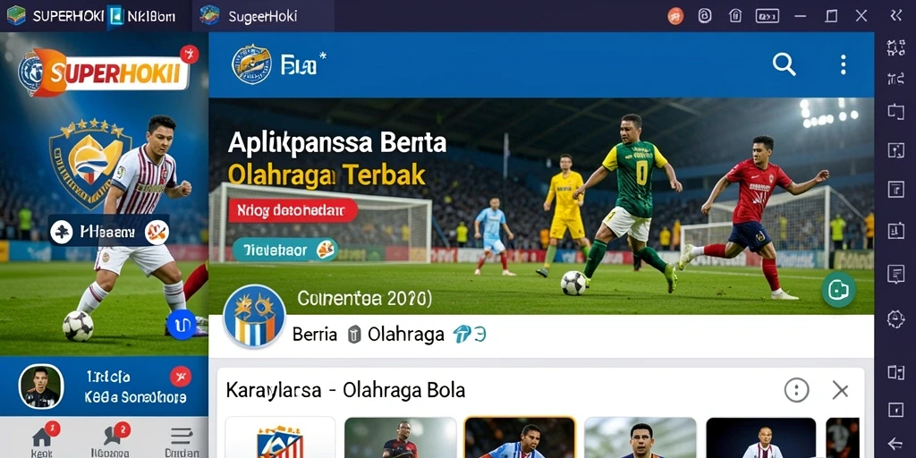 Tampilan antarmuka SUPERHOKI yang informatif dan menarik.