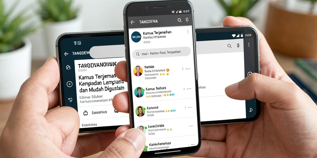 Tampilan antarmuka aplikasi TANGANDEWA yang user-friendly.