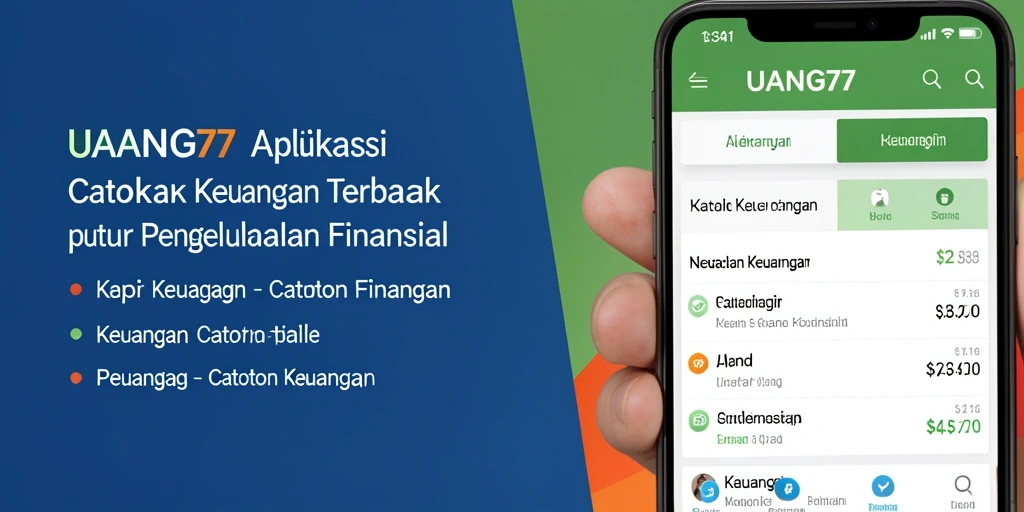 Antarmuka UANG77 yang stylish untuk pengelolaan Catatan Keuangan.